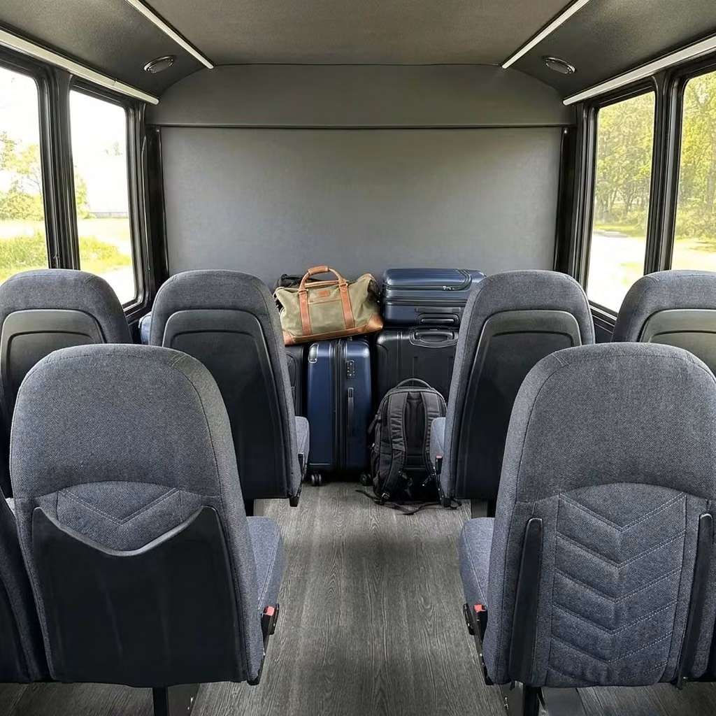 apache junction 25 passenger minibus luggage area