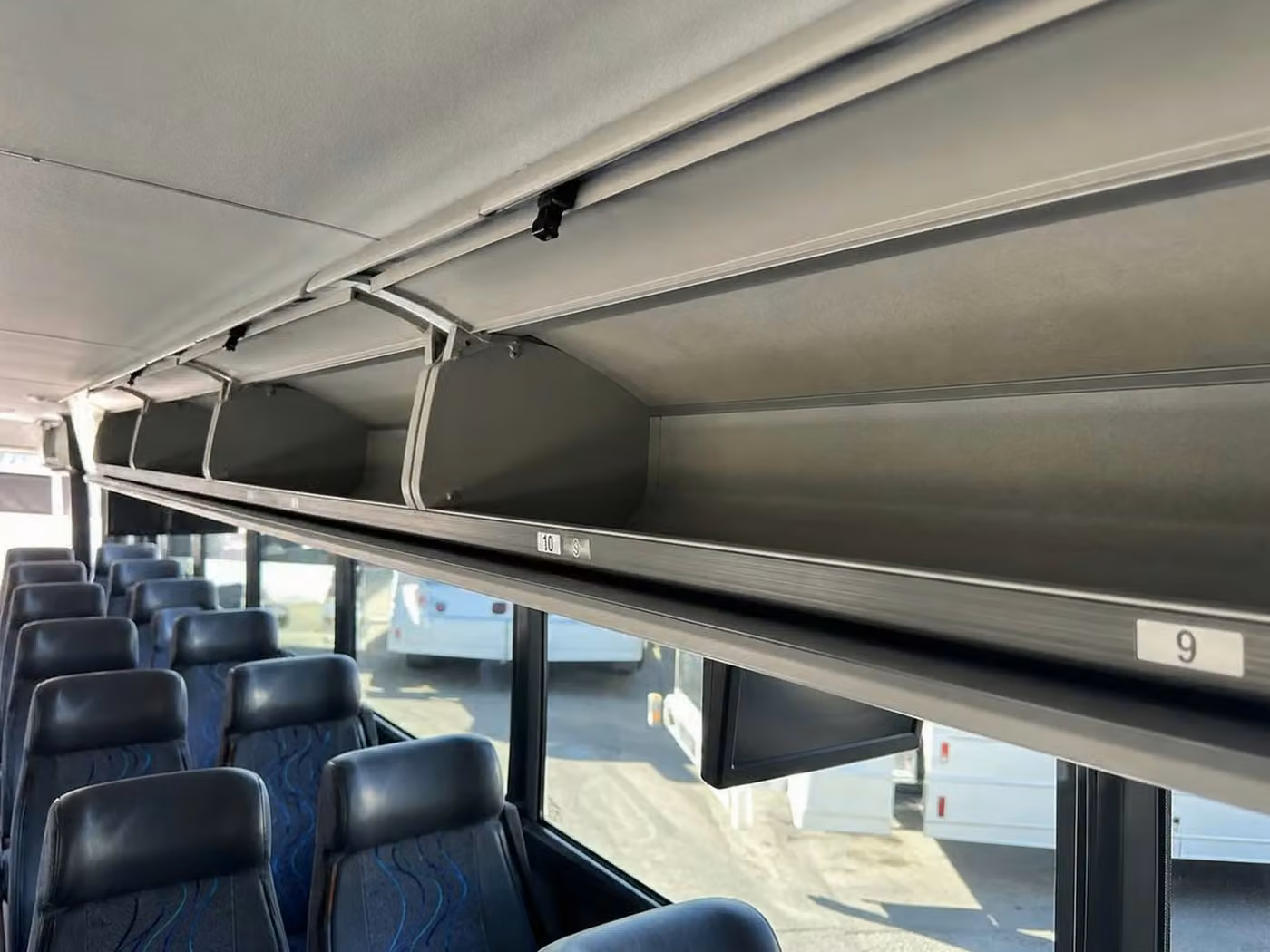 apache junction 28 passenger minibus overhead storage