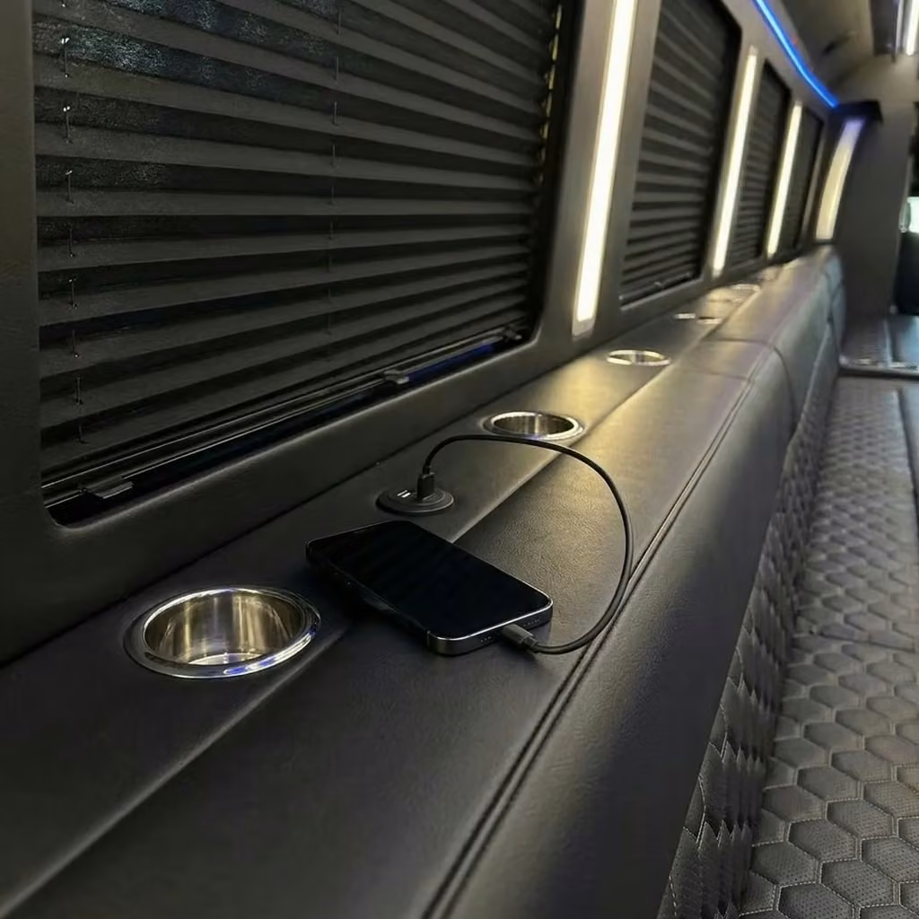 apache junction party bus usb charging