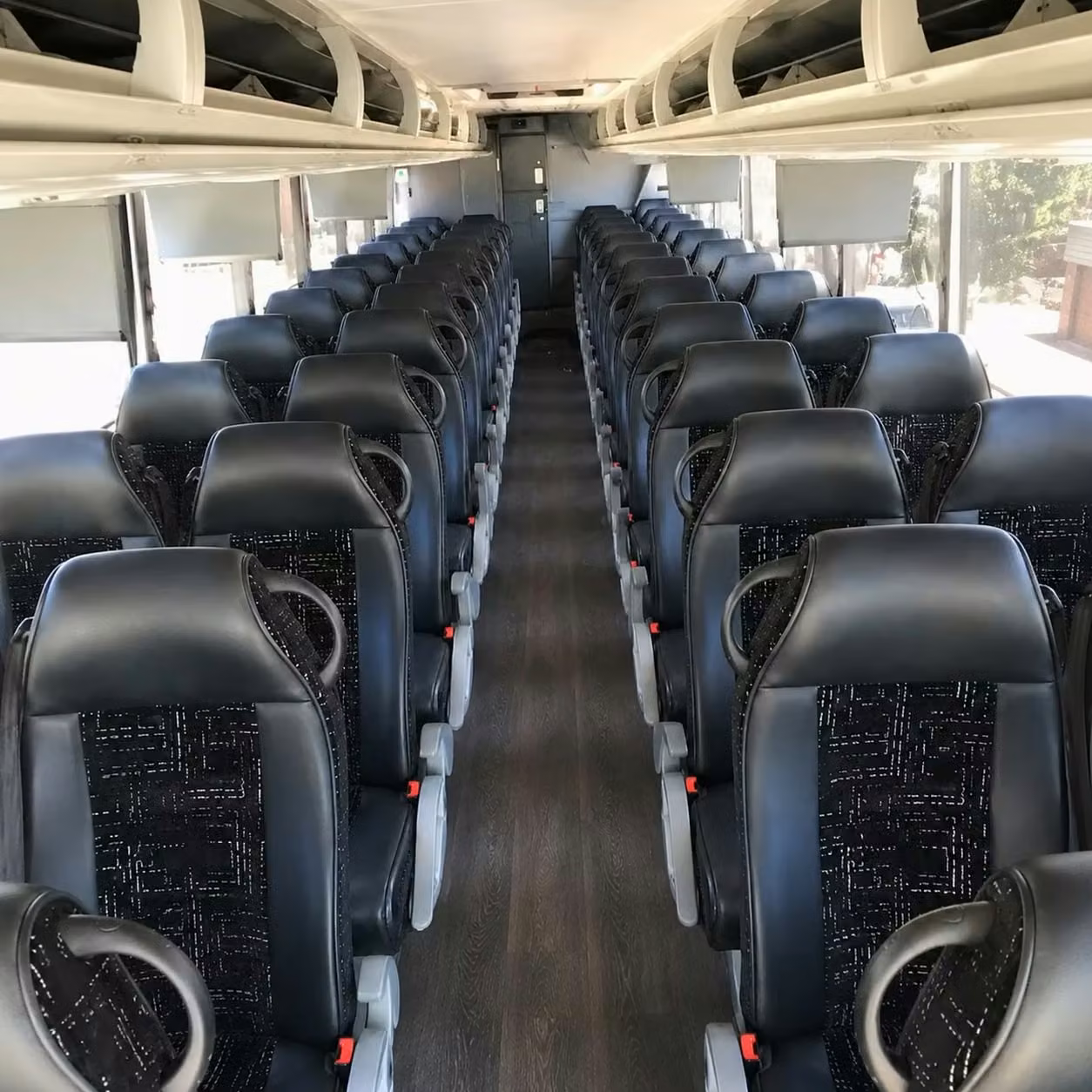 56 passenger charter bus interior