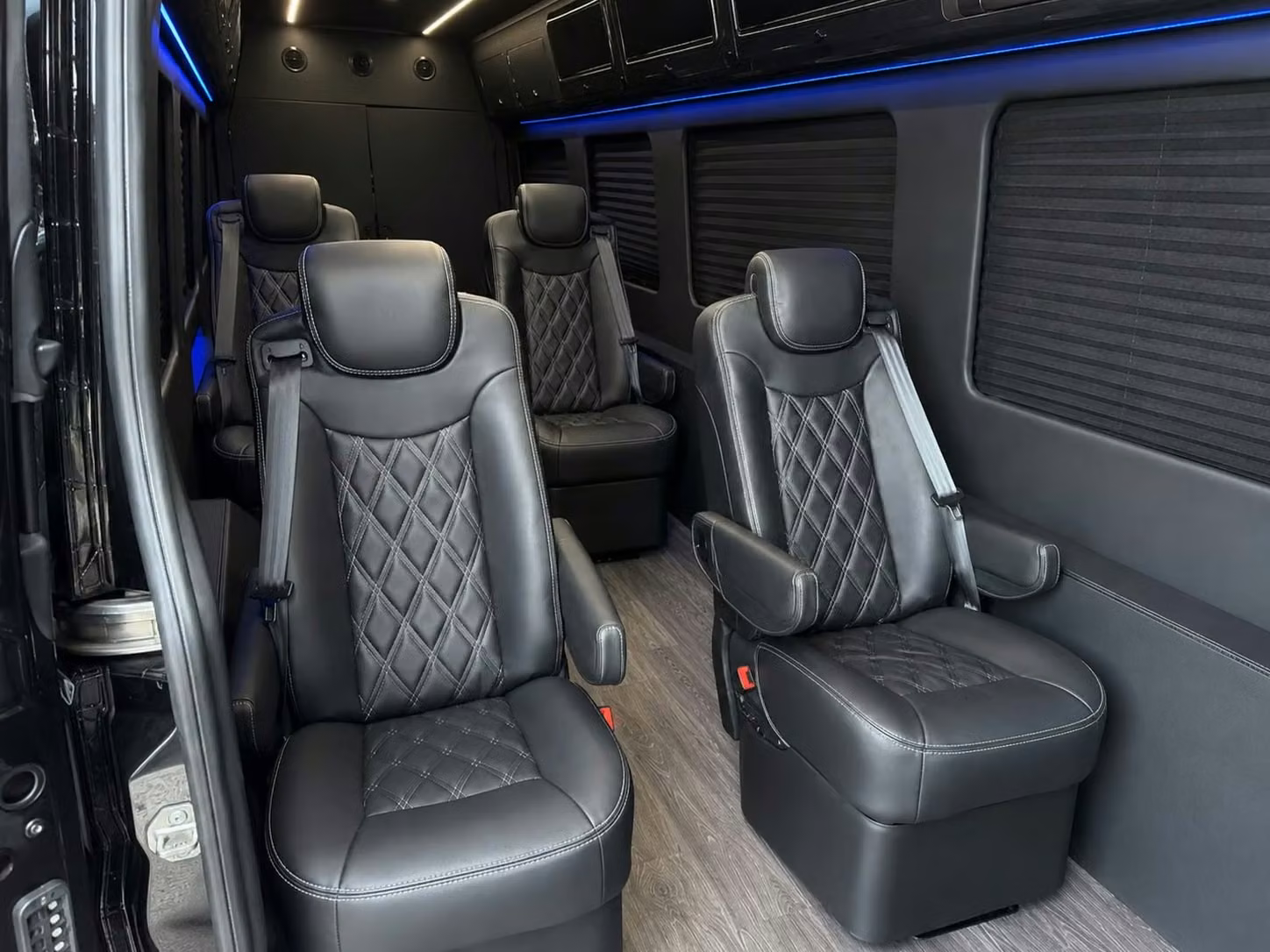 sprinter van with driver inside